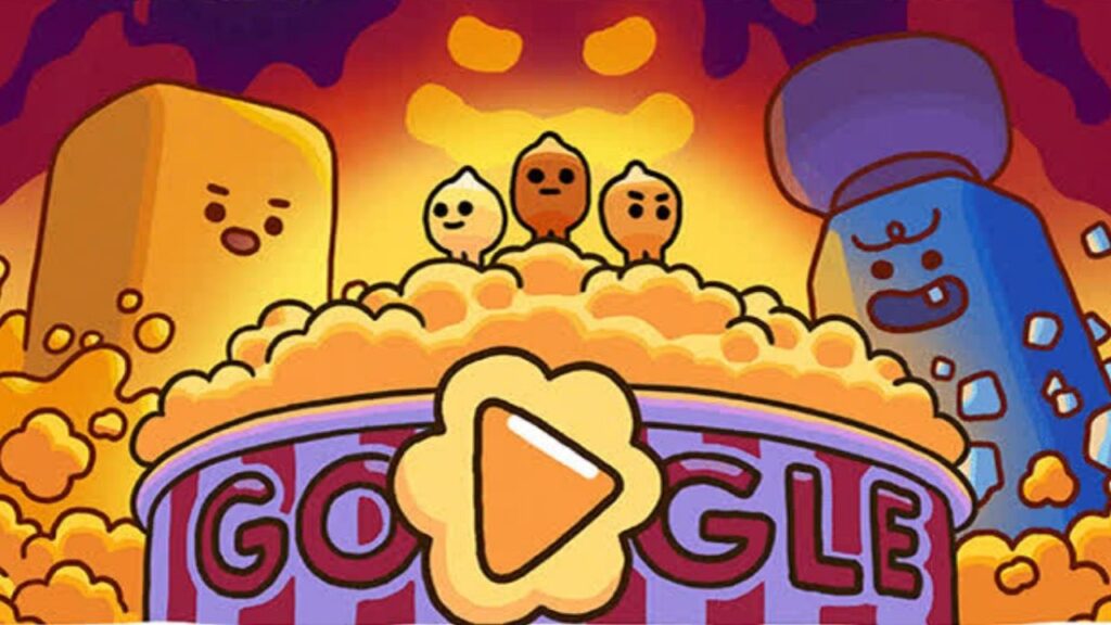 Popcorn Google Doodle